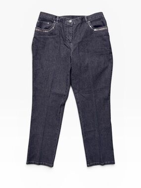 NWT Ruby Rd. Petite Graphite Straight-Leg Jeans Women’s 12P